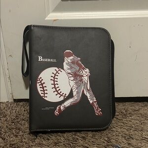 Baseball Themed Black Men's Bag